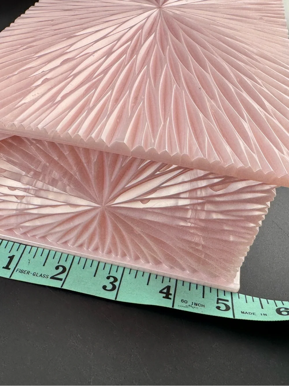 Vintage 1950’s Celebrity Pink Lucite Jewelry Box Organizer with Tray